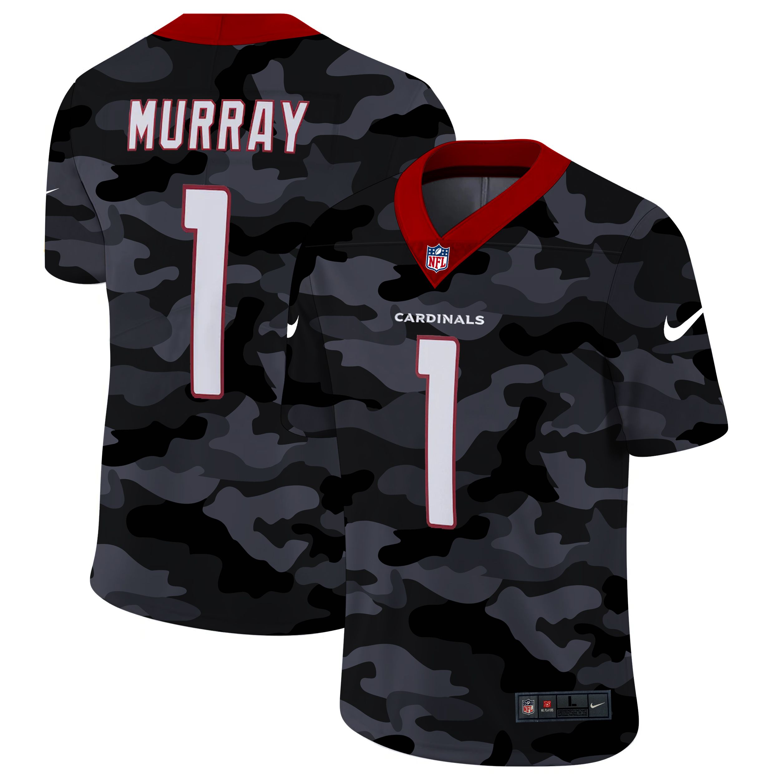 Men Arizona Cardinals #1 Murray 2020 Nike Camo Salute to Service Limited NFL Jerseys->seattle seahawks->NFL Jersey